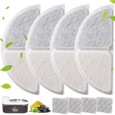 Gimars Pet Water Fountain Filter Cotton 4-piece set Gimars Pet Water Fountain Filter Cotton 4-piece set