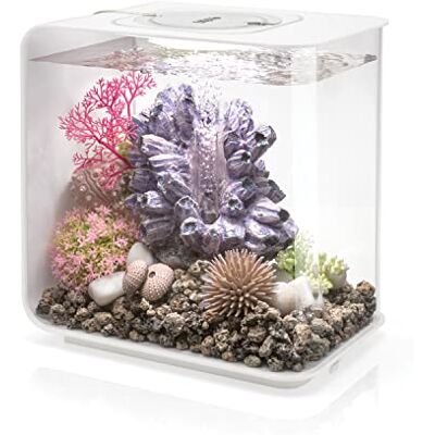 biOrb OASE FLOW 15 LED-akvarium, 15 liter – akvarier komplett set med LED-belysning och patenterat filtersystem, akrylhandfat i vitt biOrb OASE FLOW 15 LED-akvarium, 15 liter – akvarier komplett set med LED-belysning och patenterat filtersystem, akrylhandfat i vitt