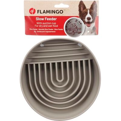 Flamingo SLOW FEEDER REgn TAUPE DIAMETER 20 cm Flamingo SLOW FEEDER REgn TAUPE DIAMETER 20 cm