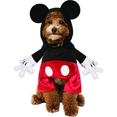 Rubie's Disney-dräkt för vuxna, unisex, Musse & vänner, husdjurskostym, Musse Pigg, partyvaror, flerfärgad, M halsomkrets 14,5, omkrets 20, rygg 15 US Rubie's Disney-dräkt för vuxna, unisex, Musse & vänner, husdjurskostym, Musse Pigg, partyvaror, flerfärgad, M halsomkrets 14,5, omkrets 20, rygg 15 US