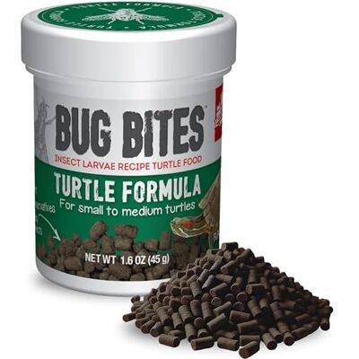 Fluval Bug Bites helfoder för sopp- och vattensköldpaddor, S-L, 1-pack (1 x 45 g) Fluval Bug Bites helfoder för sopp- och vattensköldpaddor, S-L, 1-pack (1 x 45 g)