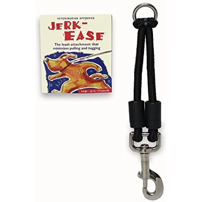 Jerk-Ease Bungee hundkoppel – patenterad stötdämpare skyddar dig och din hund – fungerar med alla koppel och halsband (eller sele) – ett måste för infällbara koppel – klicka på storlek/färg nedan Jerk-Ease Bungee hundkoppel – patenterad stötdämpare skyddar dig och din hund – fungerar med alla koppel och halsband (eller sele) – ett måste för infällbara koppel – klicka på storlek/färg nedan