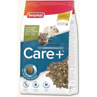 beaphar Care+ superpremiumfoder – mat för örr och mus – 500 g – högt energivärde – tandslitage och inget tillsatt socker extruderad mat beaphar Care+ superpremiumfoder – mat för örr och mus – 500 g – högt energivärde – tandslitage och inget tillsatt socker extruderad mat