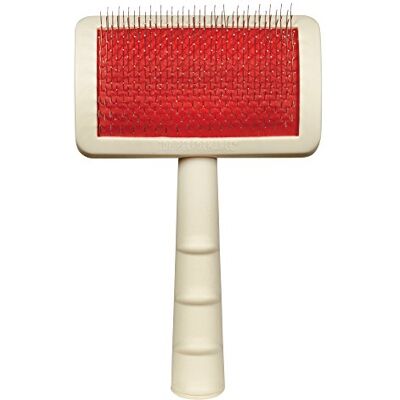 Master Grooming Tools Universal Pet Small Slicker Brush, White Master Grooming Tools Universal Pet Small Slicker Brush, White