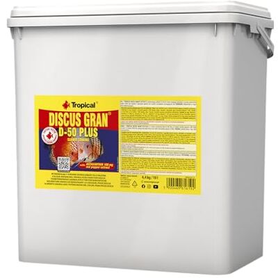 Tropical Discus Gran D-50 Plus, 1-pack (1 x 10 l) Tropical Discus Gran D-50 Plus, 1-pack (1 x 10 l)