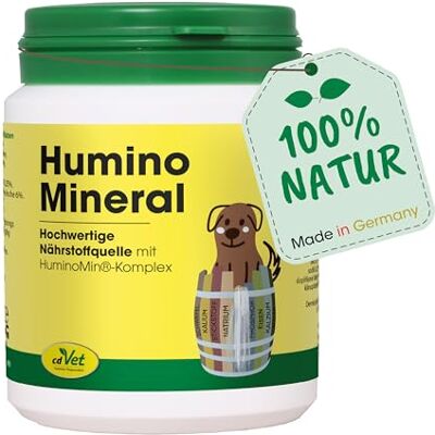 cdVet naturprodukter HuminoMineral 150 g – hund, katt – mineralkompletteringsfoder – mag-tarmreglering – vitamin + mineralgivare – hög zink + magnesiumhalt – cellskydd – hälsa – cdVet naturprodukter HuminoMineral 150 g – hund, katt – mineralkompletteringsfoder – mag-tarmreglering – vitamin + mineralgivare – hög zink + magnesiumhalt – cellskydd – hälsa –