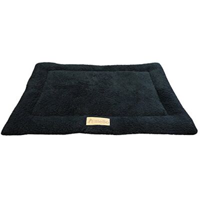 Ellie-Bo Hundsäng i sherpa fleece, svart, lämplig för hundbur med 76 cm Ellie-Bo Hundsäng i sherpa fleece, svart, lämplig för hundbur med 76 cm