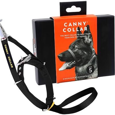 Canny Collar – Träningshuvudkoppel mot Dragande Hundar Lär Hunden Gå Fint med ett Vanligt Halsband No-Pull Huvudkoppel för Lugna Promenader Säker Kontroll Svart, storlek 5 Canny Collar – Träningshuvudkoppel mot Dragande Hundar Lär Hunden Gå Fint med ett Vanligt Halsband No-Pull Huvudkoppel för Lugna Promenader Säker Kontroll Svart, storlek 5
