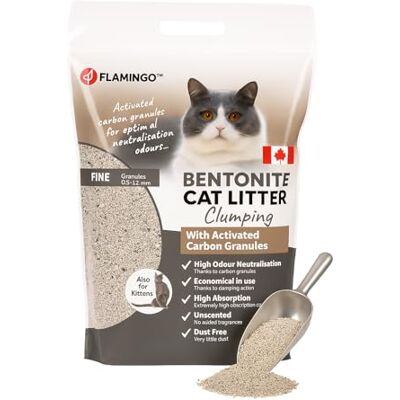 Flamingo Kattsand Natur med aktivt kol 12kg Flamingo Kattsand Natur med aktivt kol 12kg