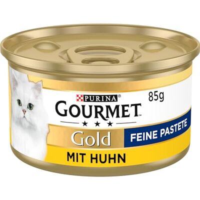 Gourmet PURINA guld fin pasta kattfoder vått, med kyckling, 12-pack (12 x 85 g) Gourmet PURINA guld fin pasta kattfoder vått, med kyckling, 12-pack (12 x 85 g)