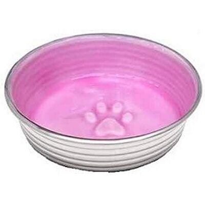 Loving Pets Le Bol glaserad interiör hundskål i rostfritt stål halkfri diskmaskinssäker hållbar husdjursskål ros XS (275 ml) Loving Pets Le Bol glaserad interiör hundskål i rostfritt stål halkfri diskmaskinssäker hållbar husdjursskål ros XS (275 ml)