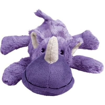 KONG Cozie™ Rosie noshörning inomhus krama pipig plysch hundleksak för små hundar KONG Cozie™ Rosie noshörning inomhus krama pipig plysch hundleksak för små hundar