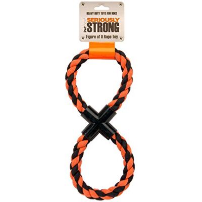 Petface Seriously Strong figur av 8 rep hundleksak Petface Seriously Strong figur av 8 rep hundleksak