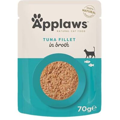 Applaws Tonfiskfilé Kattsmat - Naturliga Pouches 12 x 70g Applaws Tonfiskfilé Kattsmat - Naturliga Pouches 12 x 70g