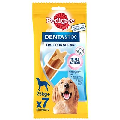 Pedigree Dentastix Daily Oral Care – stora tuggpinnar för hundar – för god munhygien – 10 förpackningar med 7 pinnar Pedigree Dentastix Daily Oral Care – stora tuggpinnar för hundar – för god munhygien – 10 förpackningar med 7 pinnar