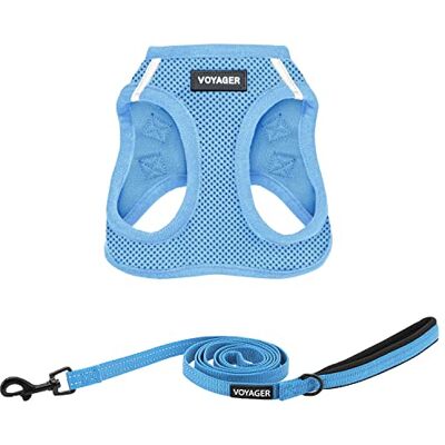 Best Pet Supplies Voyager Step-in Air kattsele – alla väder nät kliv i väst sele för små och medelstora katter av – set (babyblå), XXS Best Pet Supplies Voyager Step-in Air kattsele – alla väder nät kliv i väst sele för små och medelstora katter av – set (babyblå), XXS