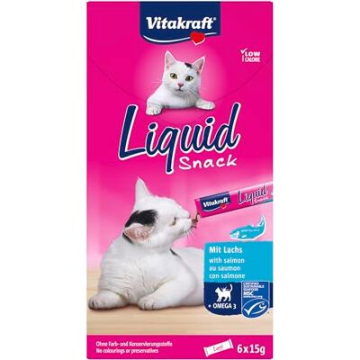 Vitakraft Liquid Snack Lax Msc+Omega 3, 6 S, Liquid Snack Salmon Msc + Omega 3 9 Vitakraft Liquid Snack Lax Msc+Omega 3, 6 S, Liquid Snack Salmon Msc + Omega 3 9