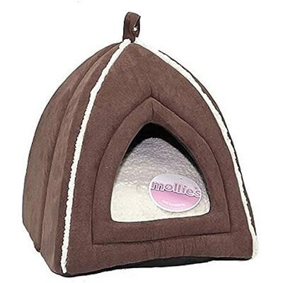 Petface Mollie's lyxig fuskmocka Igloo kattbädd Petface Mollie's lyxig fuskmocka Igloo kattbädd