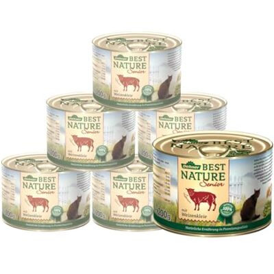 Dehner Best Nature kattmat Senior, lamm och vetekli, 6 x 200 g (1,2 kg) Dehner Best Nature kattmat Senior, lamm och vetekli, 6 x 200 g (1,2 kg)