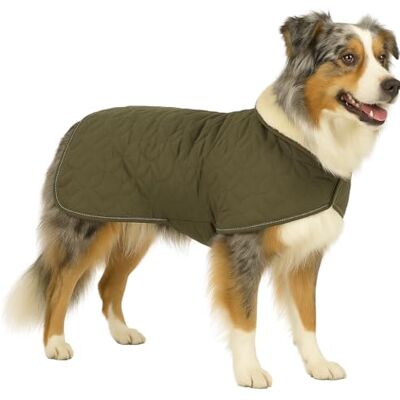 Flamingo hundrock vinter – Ushi khaki – 55 cm – varm och fashionabel – polyester – vattenavvisande – fleecefoder – kardborreband – reflekterande – öppning Flamingo hundrock vinter – Ushi khaki – 55 cm – varm och fashionabel – polyester – vattenavvisande – fleecefoder – kardborreband – reflekterande – öppning