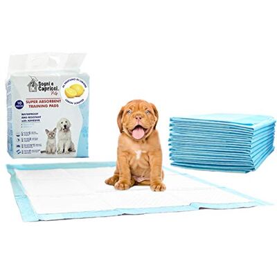 SOGNI E CAPRICCI PETS Drömmar och nycker husdjur absorberande matta Pets, Citron, 1 Låda (80 bitar) SOGNI E CAPRICCI PETS Drömmar och nycker husdjur absorberande matta Pets, Citron, 1 Låda (80 bitar)