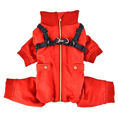 Puppia Granat Jumpsuit Röd Stor Puppia Granat Jumpsuit Röd Stor
