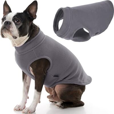 GOOBY – Stretch fleeceväst, pullover, fleece, väst, jacka, tröja för hundar, grå, 2X-Large GOOBY – Stretch fleeceväst, pullover, fleece, väst, jacka, tröja för hundar, grå, 2X-Large