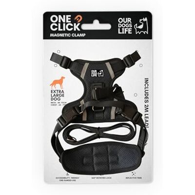 OurDogsLife Magnetisk hundsele och 2 m ledningsset Enkel låssele för alla hundar reflekterande, andningsbar, icke-dragande design med 360° vridbart spänne SGS testat starkt och säkert OurDogsLife Magnetisk hundsele och 2 m ledningsset Enkel låssele för alla hundar reflekterande, andningsbar, icke-dragande design med 360° vridbart spänne SGS testat starkt och säkert