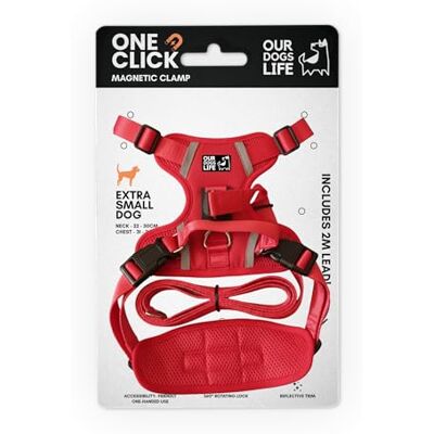OurDogsLife Magnetisk hundsele och 2 m ledningsset Enkel låssele för alla hundar reflekterande, andningsbar, icke-dragande design med 360° vridbart spänne SGS testat starkt och säkert OurDogsLife Magnetisk hundsele och 2 m ledningsset Enkel låssele för alla hundar reflekterande, andningsbar, icke-dragande design med 360° vridbart spänne SGS testat starkt och säkert