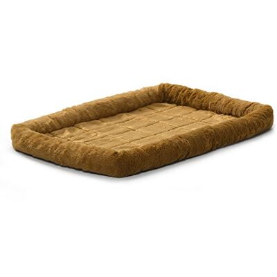 MidWest Homes for Pets QuietTime Dog Bed – Cinnamon Faux Fur Bolster, Ultra-Soft and Machine Washable, Fits 48-Inch Crates and Carriers, for Extra-Large Breed Dogs MidWest Homes for Pets QuietTime Dog Bed – Cinnamon Faux Fur Bolster, Ultra-Soft and Machine Washable, Fits 48-Inch Crates and Carriers, for Extra-Large Breed Dogs