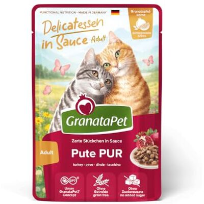 GranataPet katt – våtfoder delikatesser i sås kalkon PUR 100 g GranataPet katt – våtfoder delikatesser i sås kalkon PUR 100 g