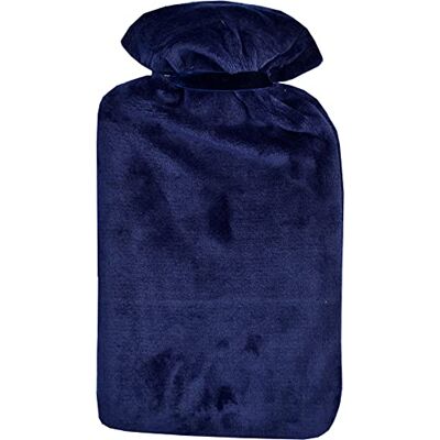 Vagabond Bags Ltd Extra stor 2,7 liter varmvattenflaska och Cuddlesoft fodral, marinblå Vagabond Bags Ltd Extra stor 2,7 liter varmvattenflaska och Cuddlesoft fodral, marinblå