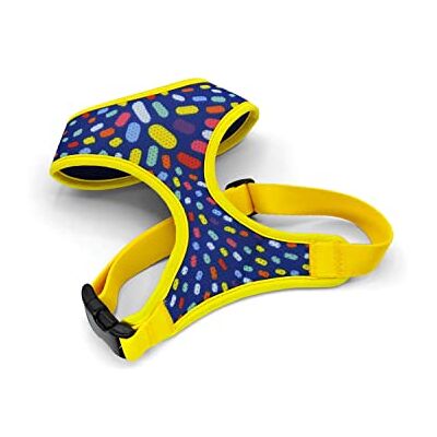 MORSO ® Air Mesh ventilerande sele för små och medelstora hundar, blå och gul, tg L MORSO ® Air Mesh ventilerande sele för små och medelstora hundar, blå och gul, tg L