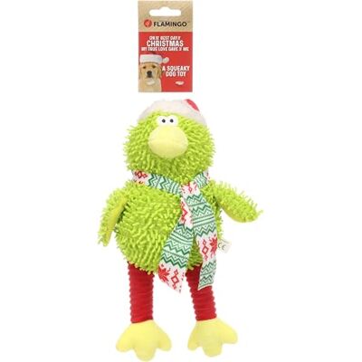 Flamingo hundleksak – julleksak – Viviana fågel grön – 31 cm – mjuk plyschleksak med pipande julutgåva Flamingo hundleksak – julleksak – Viviana fågel grön – 31 cm – mjuk plyschleksak med pipande julutgåva