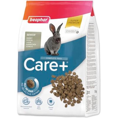 beaphar – Care+ kanin Senior – för gnagare och smådlare – från 6 Livsår – med Spirulina, E-vitamin, Yucca Schidigera – stöder immunförsvaret – naturligt tandslitage – 1,5 kg beaphar – Care+ kanin Senior – för gnagare och smådlare – från 6 Livsår – med Spirulina, E-vitamin, Yucca Schidigera – stöder immunförsvaret – naturligt tandslitage – 1,5 kg