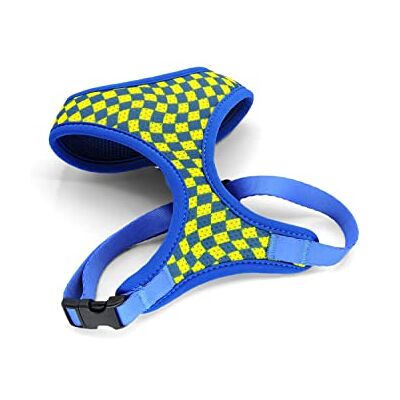 MORSO ® Air Mesh andningsbar sele, för små hundar, gul, blå, tg S MORSO ® Air Mesh andningsbar sele, för små hundar, gul, blå, tg S
