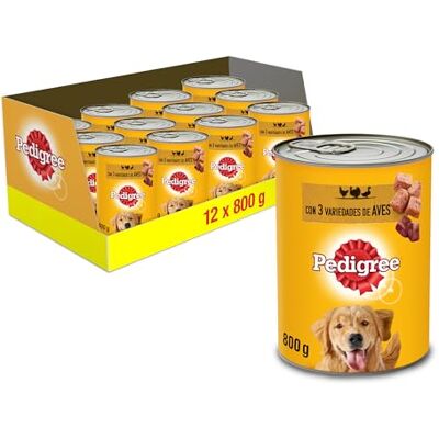 Pedigree Våtfoder för hundar smak av fjäderfä i pate burk 12 x 800 g Pedigree Våtfoder för hundar smak av fjäderfä i pate burk 12 x 800 g
