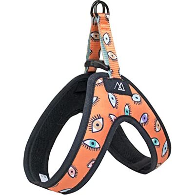 Consentida Triangelsele för små hundar Storlek S3-16,5 x 15,5 x 5 cm Eyes-design Mycket robust och bekväm Minskar ryck Hundtillbehör Consentida Triangelsele för små hundar Storlek S3-16,5 x 15,5 x 5 cm Eyes-design Mycket robust och bekväm Minskar ryck Hundtillbehör