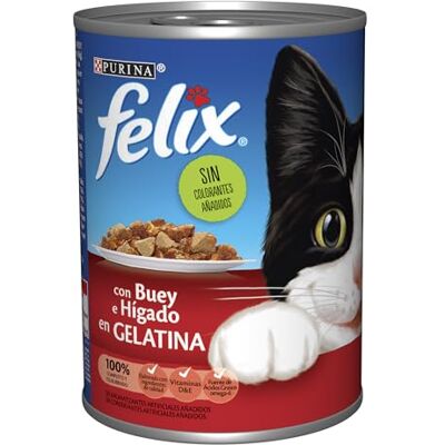 Felix Purina Feline Vuxen Multi Jelly Ox Ever 24X400Gr 9600 g Felix Purina Feline Vuxen Multi Jelly Ox Ever 24X400Gr 9600 g