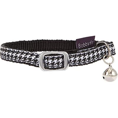 Bobby Chic – nylon kattkrage, elastisk stängning, choke, med klocka, maskintvättbar – 30 x 1 cm Bobby Chic – nylon kattkrage, elastisk stängning, choke, med klocka, maskintvättbar – 30 x 1 cm