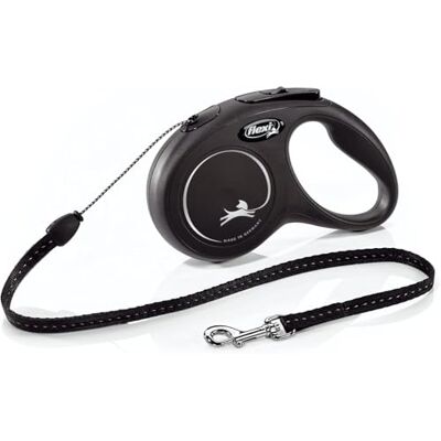 FLEXI Classic Retractable Dog Leash Small 16 ft Black FLEXI Classic Retractable Dog Leash Small 16 ft Black