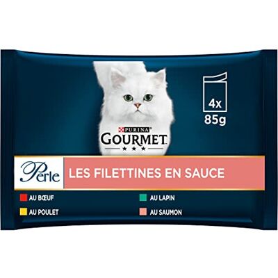Gourmet Perle 4 st 85g Nötkött Kyckling Lax Kanin - Kattsmat Gourmet Perle 4 st 85g Nötkött Kyckling Lax Kanin - Kattsmat