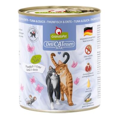 GranataPet DeliCatessen tonfisk & anka, våtfoder för katt utan tillsatt socker, spannmålsfri gourmetmat, 6 x 800 g GranataPet DeliCatessen tonfisk & anka, våtfoder för katt utan tillsatt socker, spannmålsfri gourmetmat, 6 x 800 g