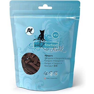 Catz finefood Meatz katt godis känguru N 13 – krispiga ränder av 100 procent känguruft – kattmellanmål för allergiker utan socker, spannmålsfri, 8 x 45 g, 1-pack (1 x 360 g) Catz finefood Meatz katt godis känguru N 13 – krispiga ränder av 100 procent känguruft – kattmellanmål för allergiker utan socker, spannmålsfri, 8 x 45 g, 1-pack (1 x 360 g)
