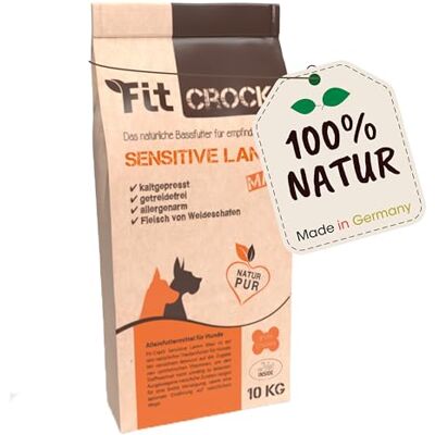 cdVet Fit-Crock hundfoder torr känslig lamm maxi 10 kg, kornfri cdVet Fit-Crock hundfoder torr känslig lamm maxi 10 kg, kornfri