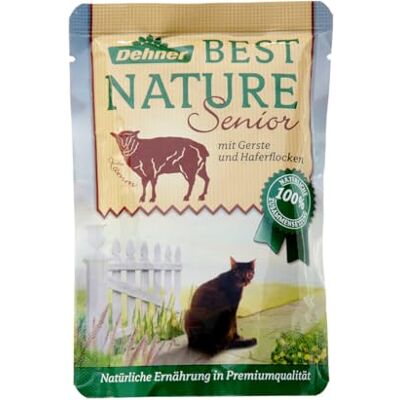 Dehner Best Nature Kattmat senior, lamm och korn med havregryn, i påse, 16 x 85 g (1,36 kg) Dehner Best Nature Kattmat senior, lamm och korn med havregryn, i påse, 16 x 85 g (1,36 kg)