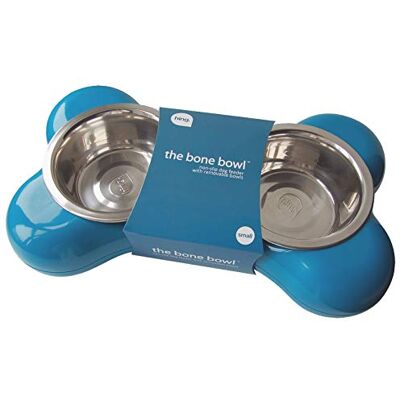 Hing Designs dubbel skål benet turkos av Hing, hundskål Hing Designs dubbel skål benet turkos av Hing, hundskål