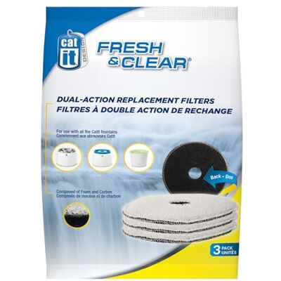 catit Ersättningsrengöringsfilter, dricksfontänfilter, för 2 l dricksfontän, 3-pack catit Ersättningsrengöringsfilter, dricksfontänfilter, för 2 l dricksfontän, 3-pack