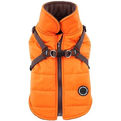Puppia Mountaineer II Orange hundväst - Hund vinterjacka Puppia Mountaineer II Orange hundväst - Hund vinterjacka