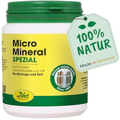 cdVet naturliga produkter MicroMineral Special 150 g – hund, katt, häst – vitaminmineral- och spårelement – Magtarmreglering – järnkälla – cellskydd – muskeluppbyggnad – vitalitet – cdVet naturliga produkter MicroMineral Special 150 g – hund, katt, häst – vitaminmineral- och spårelement – Magtarmreglering – järnkälla – cellskydd – muskeluppbyggnad – vitalitet –
